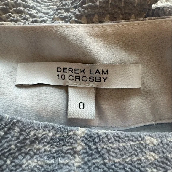 Derek Lam 10 Crosby Blue ruffled mini skirt silk size 0, girly layered spring - Picture 7 of 9